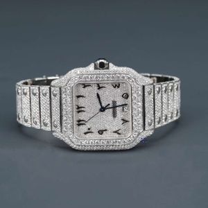 Luxury Looking Fullt Watch Iced For Men Woman Woman Top CraftSmanship Unikt och dyra Mosang Diamond Watchs For Hip Hop Industrial Luxurious 49533