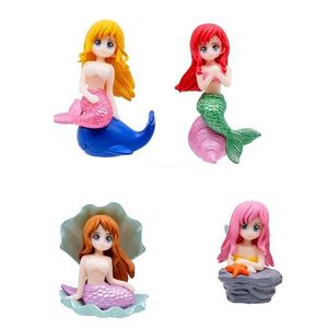 Aquariums Plastic Ornaments Small Floating Mermaids Decorations Betta Fish Tanks Accessories Landscape Decors 2.6" High Dropship