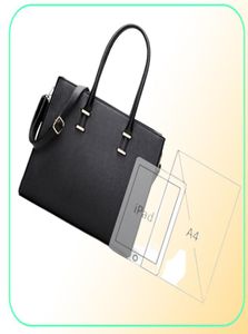 Women Briefcases Business Bags Ice Portfolio große Kapazität Handtasche Kreuzmuster Leder Laptop Bag Tote5153867