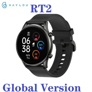 Tittar på den globala versionen Haylou RT2 Smart Watch IP68 Waterproof 12 Sport Mode Heart Rate Monitor FitnessTracker Android iOS Blood Oxygen