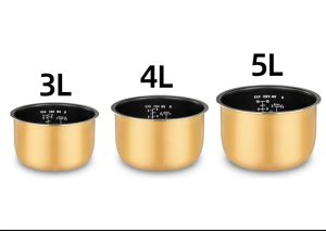 Pots 3L/4L/5L Nonstick Pot Rice Pot Inner Gall gold Crystal Inner Accessories Cooker Parts electric Pressure Cooker Liner