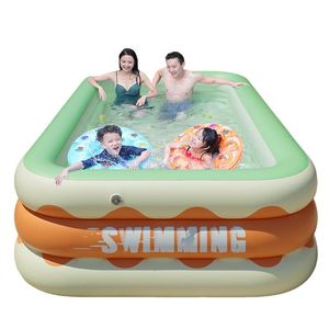 Yaz Yüzme Havuzu Çocuk Şişirilebilir Oyuncaklar Çocuk Bebek Küvet Havuzları Büyük Aile Havuzu Yaz Açık Mekan Parti Su Oyuncak Toddler