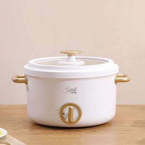 POTS 2.5L 1.5L mini Multifunktion Electric Rice Cooker Kitchen Home Non -stick Multicooker Enkel dubbellager Matlagningsmaskin Hot Pot