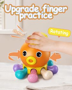 Детские игрушки 6 12 месяцев сенсорные Montessori Toys 3 в 1 Octopus Learn