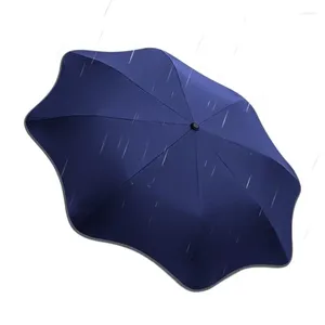 Зонтики перемещенные зонтики Компактный портативный дождь открыт, закрыть автоматическое отражающее складывание аксессуаров для мужчин для мужчин