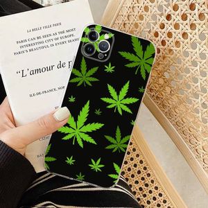 Weed Leaf Pot Kush 420 Smoke Phone Case Silicone Soft for iphone 14 13 12 11 Pro Mini XS MAX 8 7 6 Plus X XS XR Cover