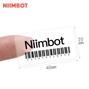 Impressoras Niimbot 10 Rolls B21 B1 B203 B3S IMPRESSORES TERMAL LABELA TERMAL PAPER Translúcida Impermeável Antioil Tearresistente Jóia