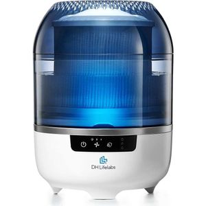 AairaM Air Purifier and Humidifier Combo with HOCL Generator - Disinfect, Remove Mold, Smoke, Pet Odors - Ideal for Bedroom - Covers 323 Sq Ft Room