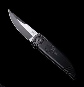 Asheville Steel Paragon Phoenix Coltello Nero 38Quot Twotone Satin De Blade Aeronautica Aeronautica Manico di alluminio3025408