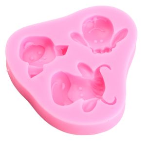 Dog Pig Silicone Mold Sheep Cow Fondant Molds Cake Decorating Tools Animal Candy Resin Clay Mould Chocolate Gumpaste Moulds