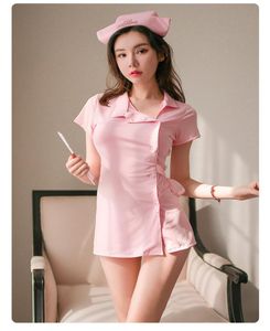 Costumi cosplay sexy seduzione seduzione super corta infermiera uniforme seduzione seduzione gioco set5785896