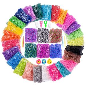 Bandos de borracha de 600pcs/embalagem para kits de pulseira de borracha artesanal de braceletes infantis para crianças para fazer braceles de pulso por atacado