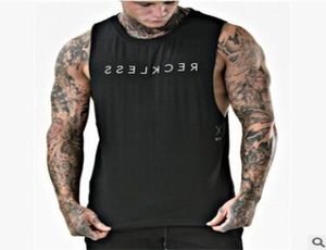 Nya strandkläder Löst tank Top Herr Stringer Golds Bodybuilding Muscle Letter Printed Shirt Workout Vest Gym Undertröja3189392