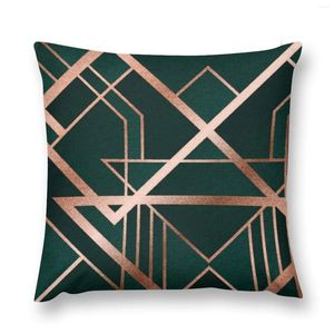 Kudde Green Art Deco Throw Christmas Covers Soffa S för barnomslag