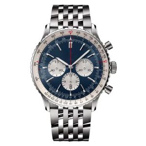 Watchsc- Mens Watch Otomatik Safir İzle Paslanmaz Çelik Saatler Zamanlayıcı Tasarımcı Hareketi A Watches Men Yüksek Kaliteli Marka Lüks Erkekler Saat Kronograf Saat