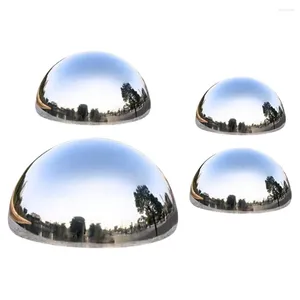 Dekorativa figurer 4 datorer Summer Garden Lawn Reflective Ball rostfritt stål Markdekoration Set sfärer speglar Reflektion Gazing Hollow