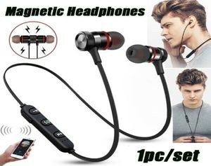 Factory Store magnetiska inear -hörlurar Bluetooth Stereo Wireless Earphones Headset trådlösa öronsnäckor superljud för alla cellphon3586989