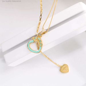 Designer Necklace for Woman Tiffanybead Necklace Luxury Charm Necklace Jewelry