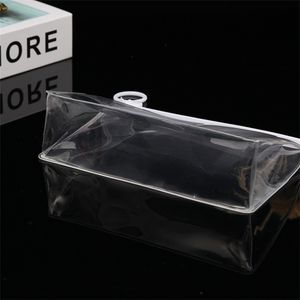 TETP 2pcs Transparent Eva Cosmetic Zipper Bag con Accessori per la spazzola per cammercia per cambio di cambio di perforazione per imballaggio.