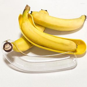 Baking Tools 1PC Children's Portable Banana Storage Box Squeezable Fruit Refrigerator Crisper Outdoor Holder