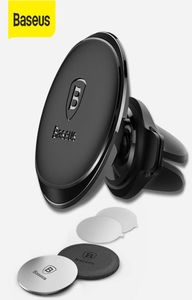 Suporte de telefone de carro Baseus para iPhone X 8 Samsung GPS Telefone celular 360 graus portador magnético universal Carro Air3784517