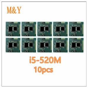 CPUS 10PCS I5 520MノートブックラップトップCPU 2.4GHz L3 3M/2.5GT/S PGA公式バージョンオリジナル本物のプロセッサコンピューター