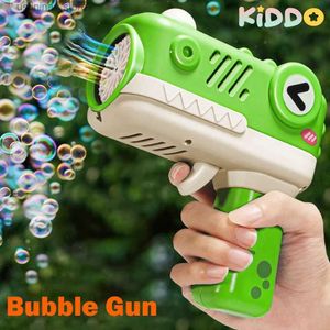 Sand Play Water Fun Full Automatic Bubble Gun Electric Machine Soap Bubbles Magic Bubble For Badrum Summer Outdoor Toys Childrens Day Gifts L47