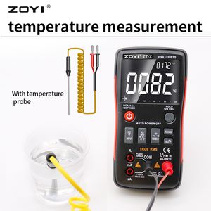 Zoyi-testare bättre än ZT-X Digital Multimeter ZT301 T-RMS Auto Range EBTN DC AC Voltmeter Ammeter Capacitor OHM HZ NCV