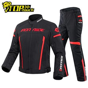 Motorcycle Jacket Men Waterproof Reflective Racing Biker Motorbike Motocross Moto Pants Suit Clothing 240402