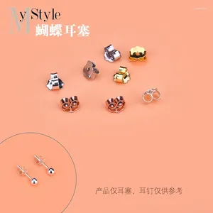 Stud Earrings 10 Pairs Of S925 Sterling Silver Ear Plugs Pads Caps Clasp Jewelry Accessories
