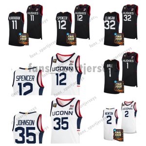 2024 Final Four 4 Jersey Connecticut UConn Huskies Basketball NCAA College Adama Sanogo Paige Bueckers Hawkins Tristen Newton Karaban Clingan Walker Hamilton