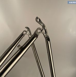 High End 700C Titanium Rennrad Rahmen C Rand Brems -Außenkabel + 700C Titangabel C BREME TITANIUM HINTER RAK