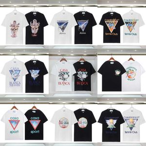 Casablanca Fashion Brand 23ss New Short Sleeve T-shirt for Men and Women Half Sleeve Summer