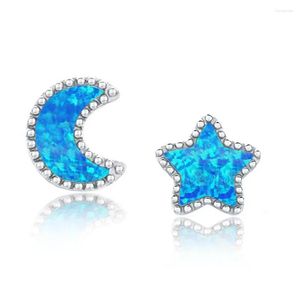 Kolczyki żyrandolowe Dangle Opal Star Moon for Women Girls Biżuteria Dostawa Otdg7