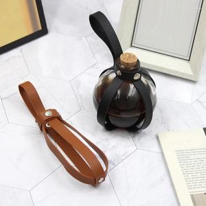 Aufbewahrungstaschen Taille montierte Tränke Flasche PU Holster Hexen Wizard Unisex Flask Zubehör Victorian Medieval