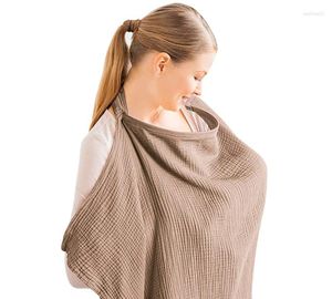 アンチストリップガーゼタオルブランケットの外で通気性のある母乳育児でショールを供給する毛布
