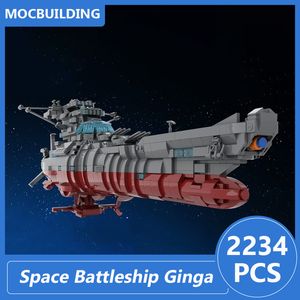 Space Battleship Ginga Star Blazers 2202 Modello MOC Building Buildings Assemble Bricks Serie Space Space Educational Nails Toys Regali