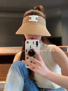 Grass Braid Visor Hat Womens Sun Hat Modna liter