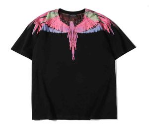 Magliette Marcelo Tee Burlon 20SS Hip Hop High Street Fashion Cravatta tinta di piume Dropili a goccia di cotone pura Maglietta a manica corta per 1821448