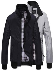 Giacca da bomber da uomo uomini grigi softshell a vento giacche casual giacche sciolte con cerniera sottile streetwear blackblue asian size5948932