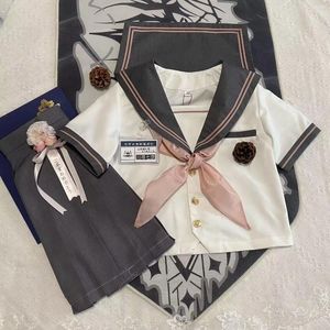 Set di abbigliamento autentico navigazione in polvere originale di reparto jk girompa da uniforme a manica lunga donna preppy school set all'ingrosso