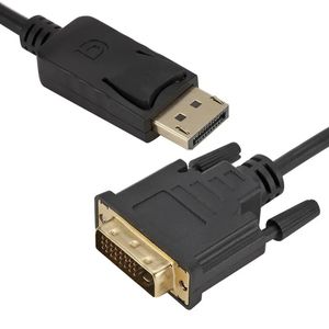 ANPWOO DP-DVI Adaptör Kablosu Displayport-DVI 24+1 Adaptör Kablosu 1.8 Metre 1080p OEM Altın Kaplama Konektör