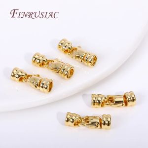 Clasp di aragosta in ottone placcata in oro 18K per la produzione di collana di perle, conlette per perle finali.