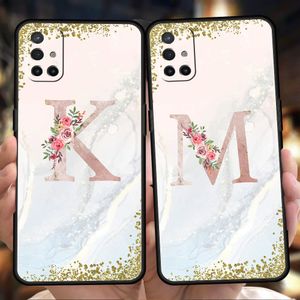 Flowers litera luksusowa obudowa telefoniczna dla OnePlus Nord N100 N200 N10 10 7 8 9 7T 8T 9R 9RT CE 2 Z PRO 5G Fundas Coque Coque