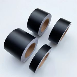 3/5/7/10CM Matte Black Vinyl Stripes Wrap Film For Window Trim For Car Door Pillar Hood Roof