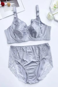 Плюс размер B C D E F G H 34 36 38 40 42 44 46 48 Ladies Sexy Sexy Lingerie Set кружево регулируемые плечевые ремни отжимание Bra Sexy