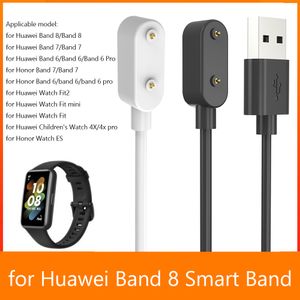 1-4pcs SmartWatch Charging Wire 100 cm de pulso USB Relógio de carregamento Substituição de cabos altamente para a banda Huawei 8 linha de banda inteligente