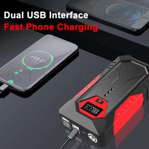 18000mAH Power Bank Taşınabilir Araba Atlama Başlangıç ​​Araç Booster Charger Acil Durum Bulucu 12V Petrol Dizel Araba için Başlangıç ​​Cihazı