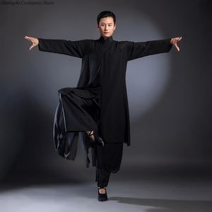 Kinesisk stil Traditionell Kung Fu Wushu Suit Martial Arts Uniform Performance Stage Classical Dance Costume Tai Chi kläder