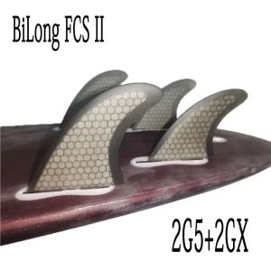 New Quad Fin Surfboard Fins 4PCS Set for BiLong FCS II Box G5 +GX Size Fiberglass Honeycomb G7+GX Size Surf Fin Surfboards